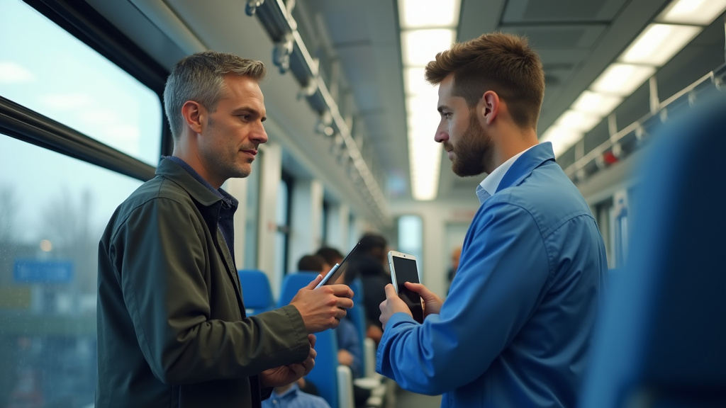 Technicien en train d