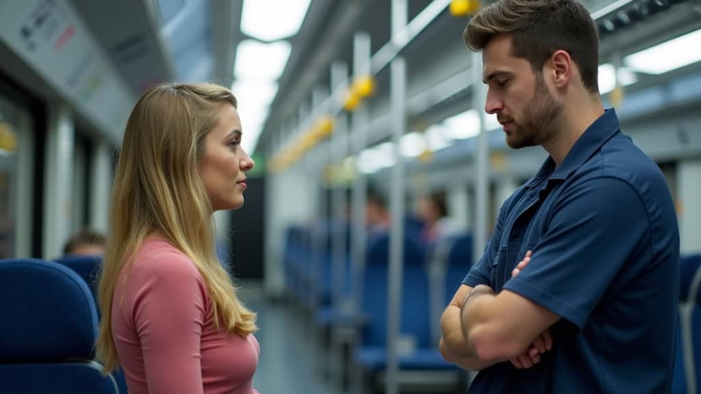 Technicien en train d