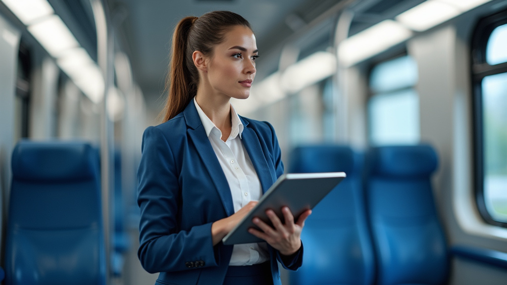 Technicien en train d