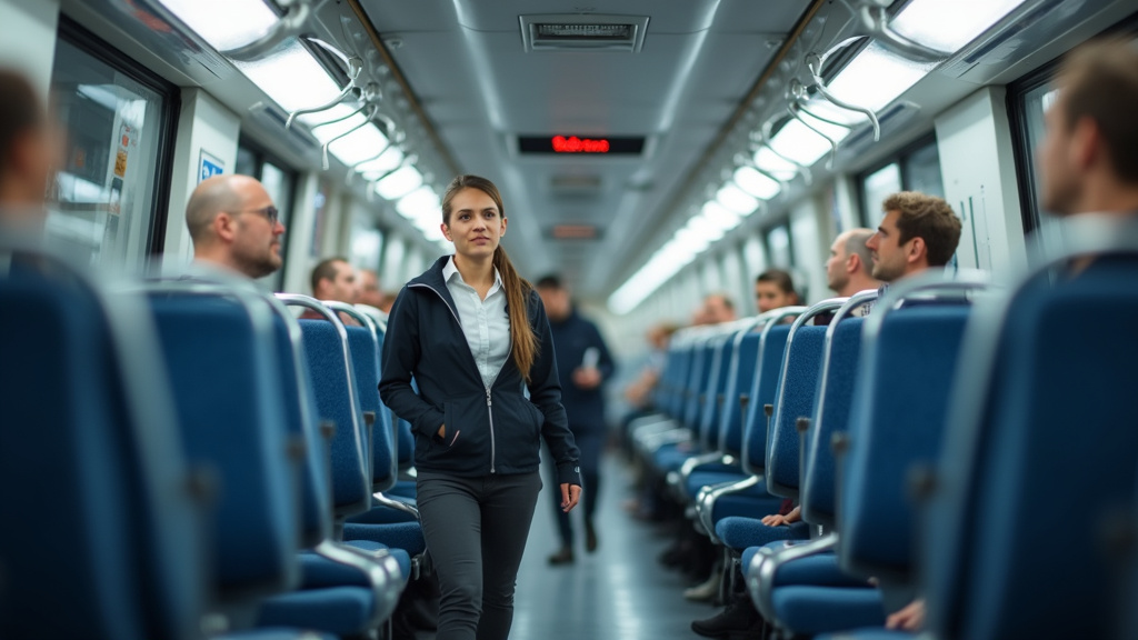 Technicien en train d