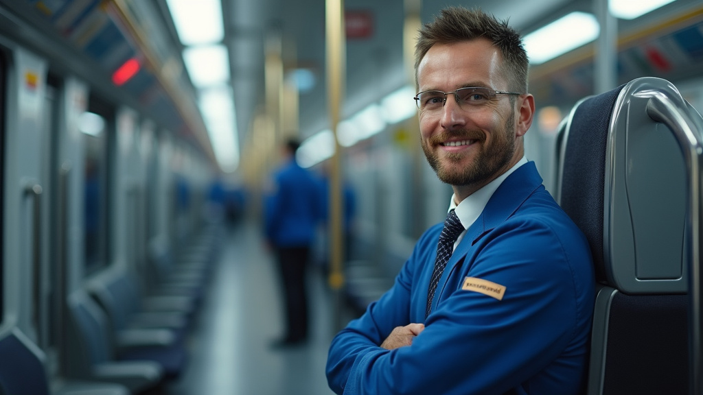 Technicien en train d