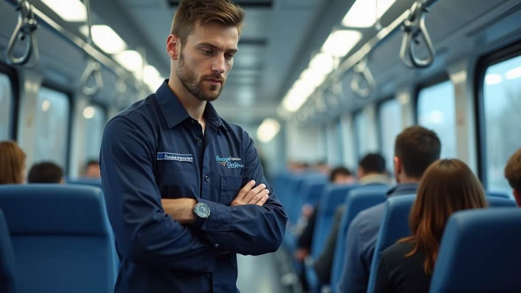 Technicien en train d