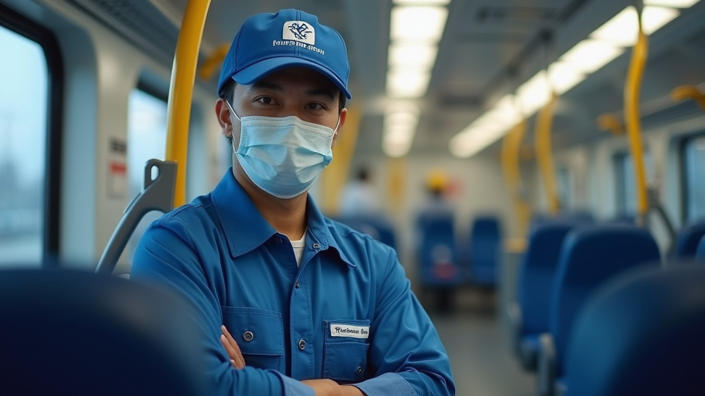 Technicien en train d