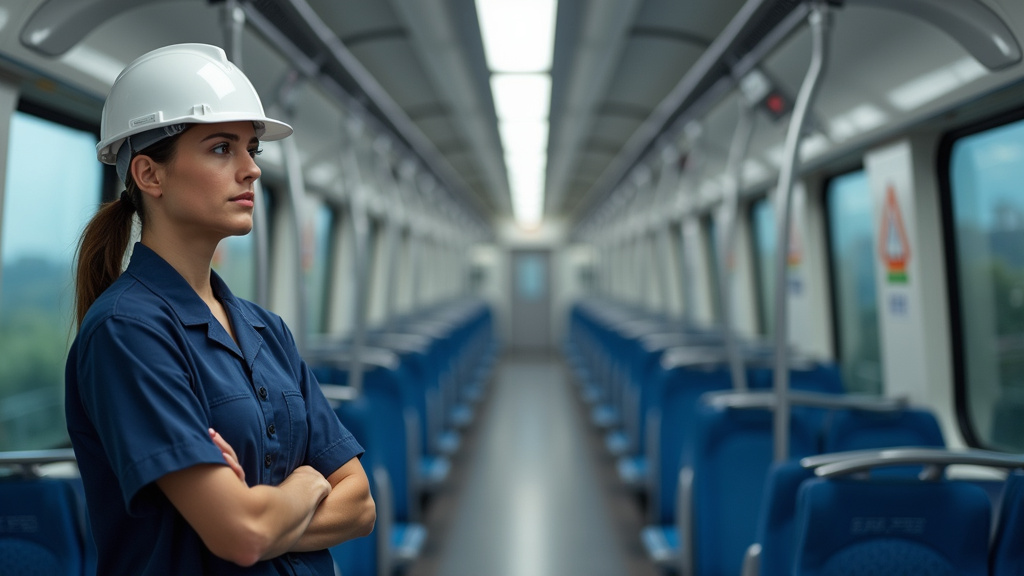 Technicien en train d