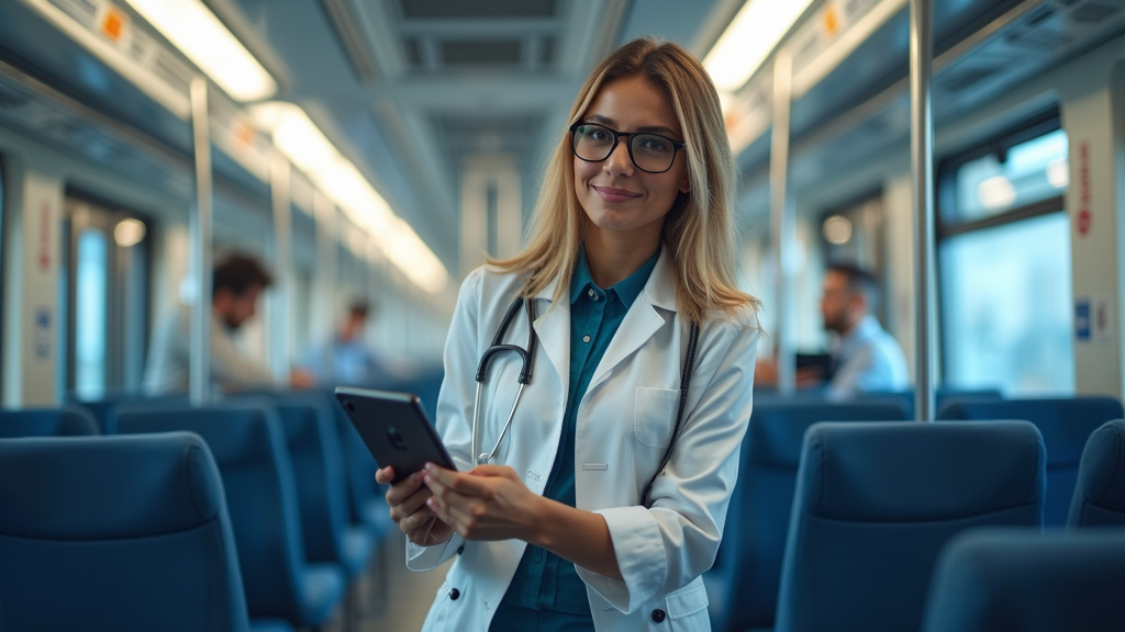 Technicien en train d