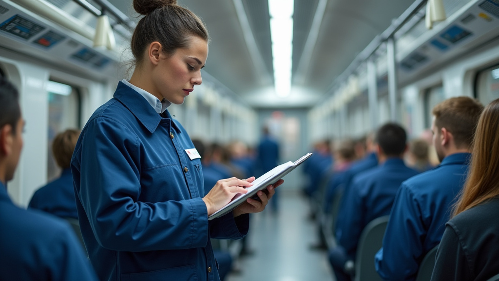 Technicien en train d