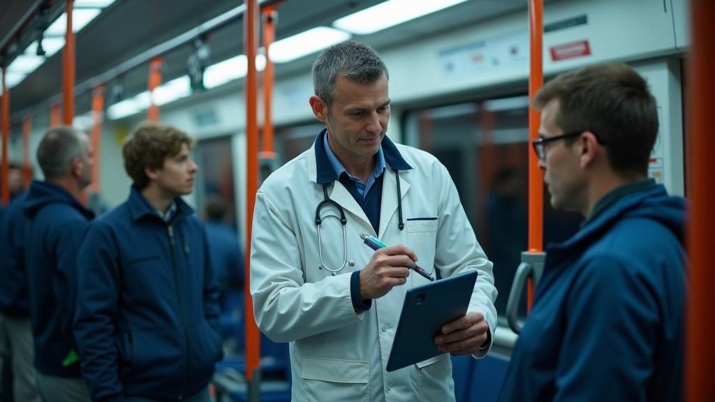 Technicien en train d