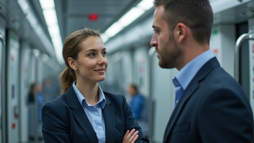 Technicien en train d