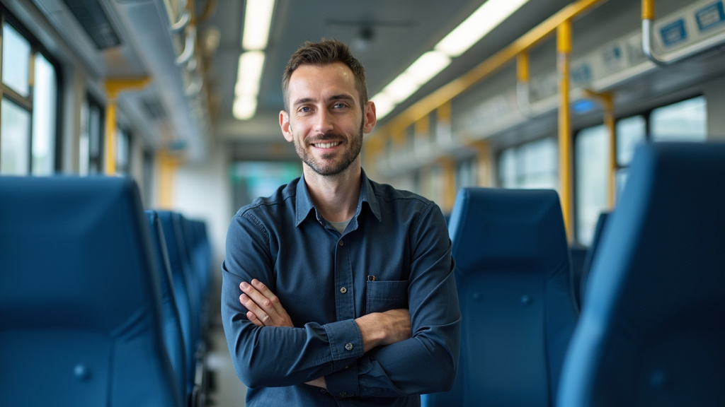 Technicien en train d