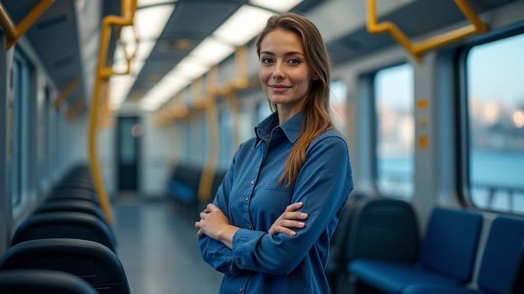 Technicien en train d