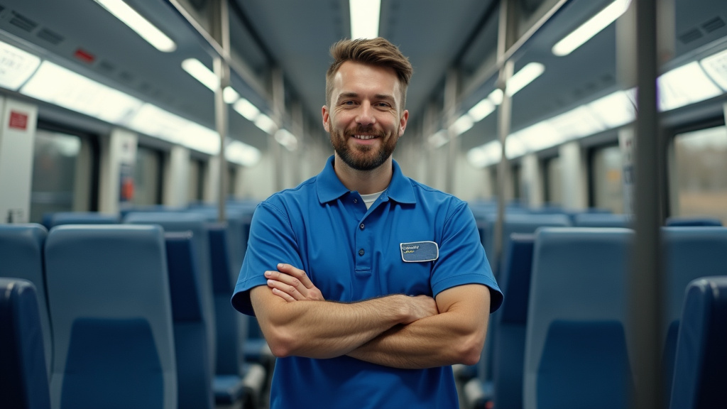 Technicien en train d