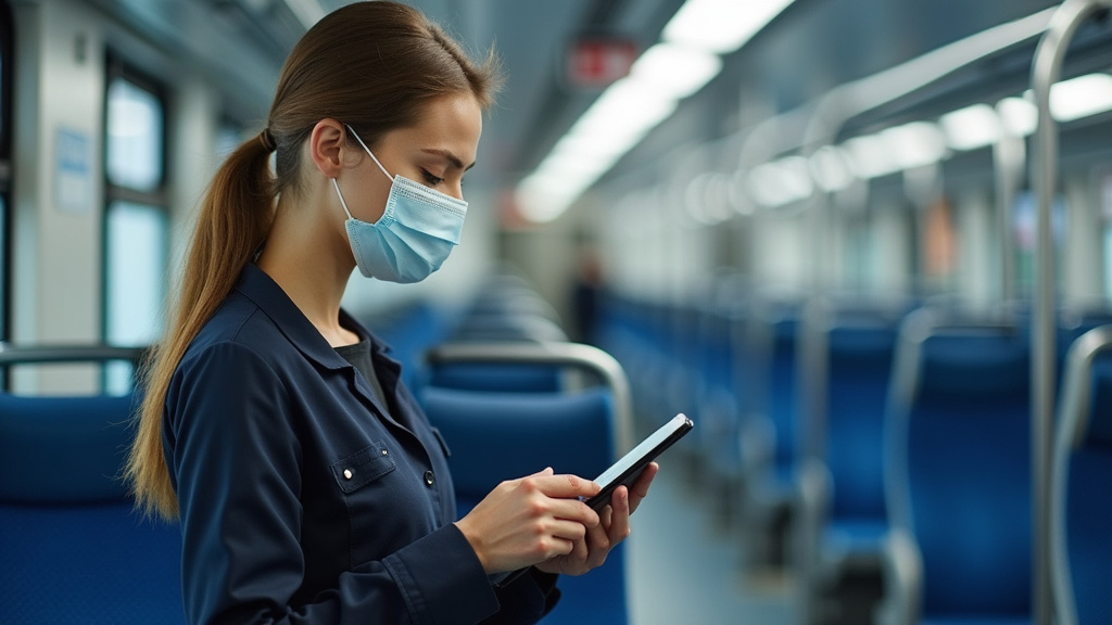 Technicien en train d