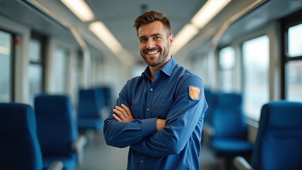 Technicien en train d