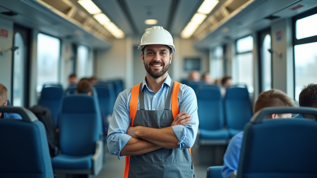 Technicien en train d