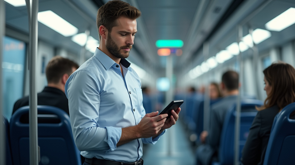 Technicien en train d