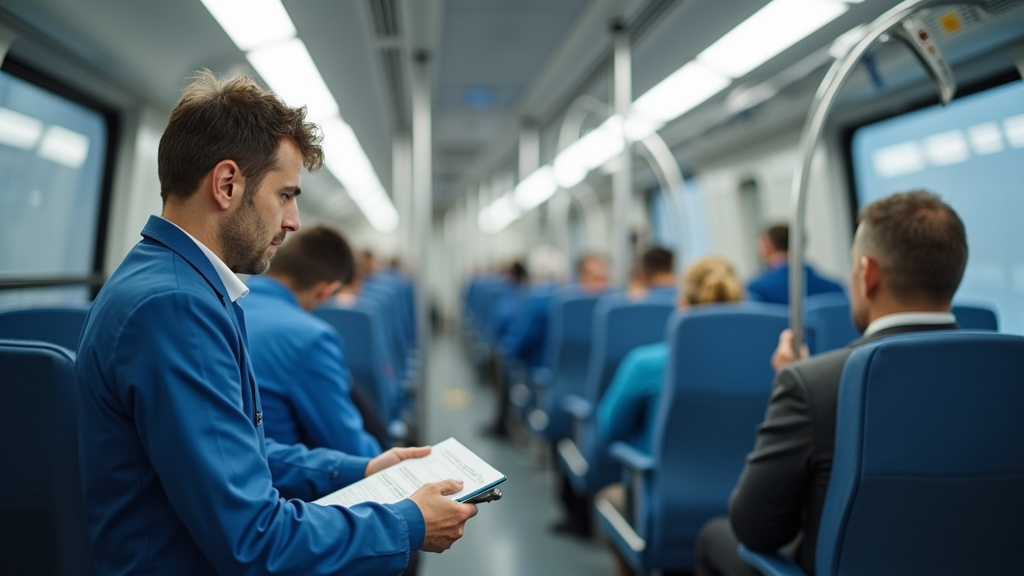 Technicien en train d