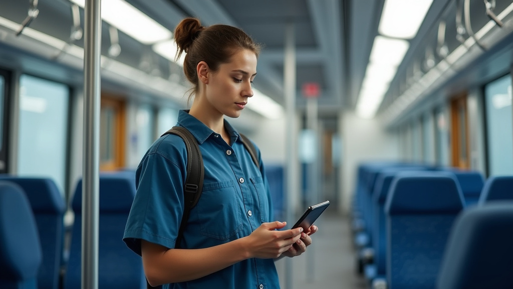 Technicien en train d