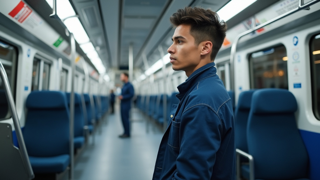 Technicien en train d