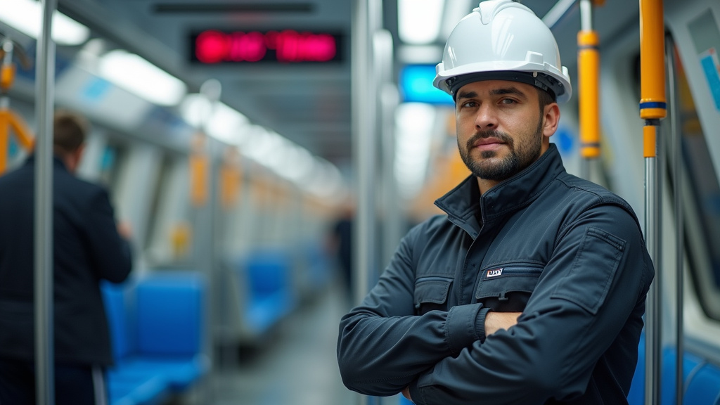 Technicien en train d