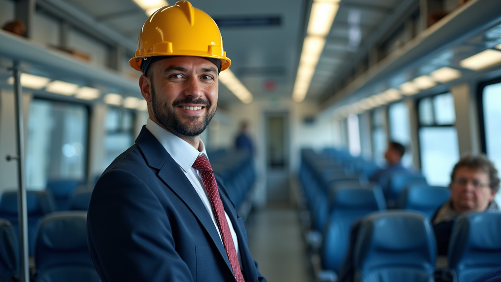 Technicien en train d