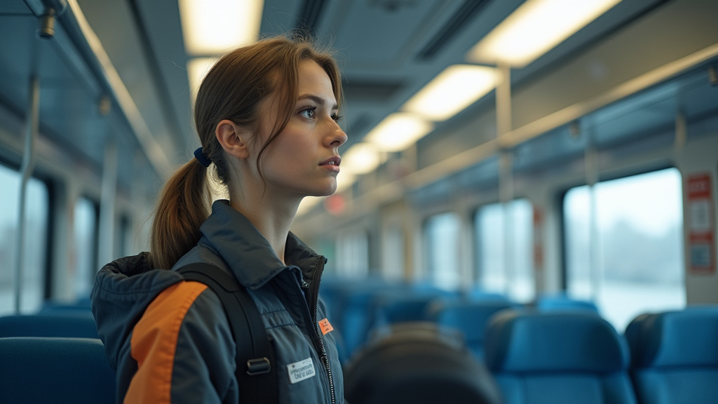 Technicien en train d