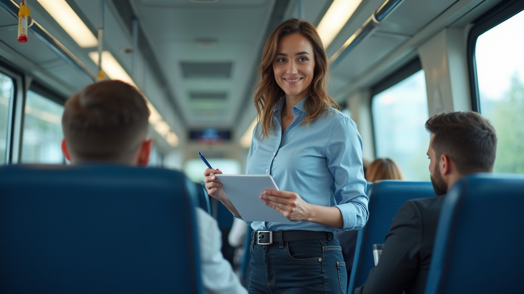 Technicien en train d