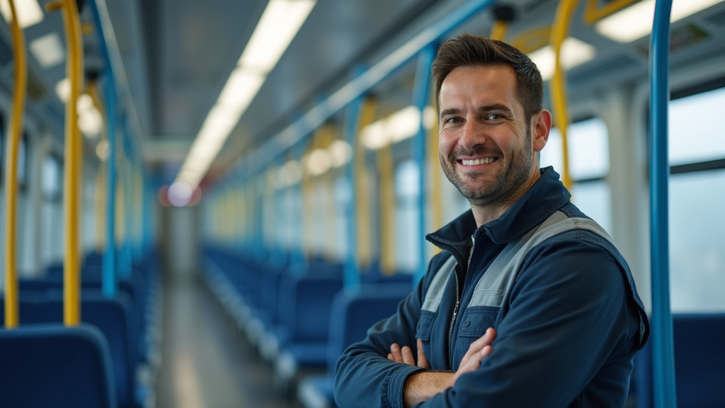 Technicien en train d