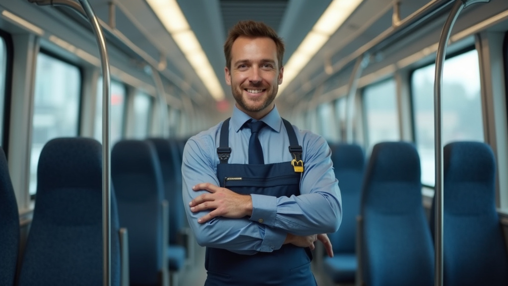 Technicien en train d