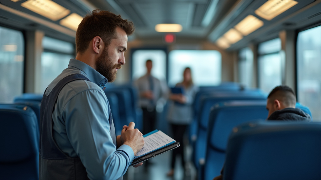 Technicien en train d