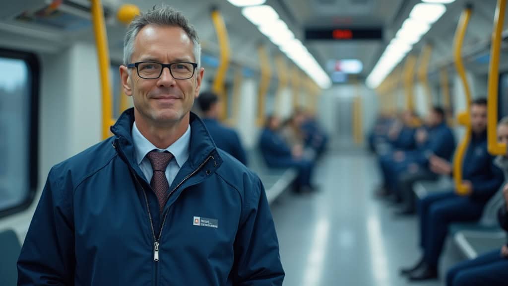 Technicien en train d