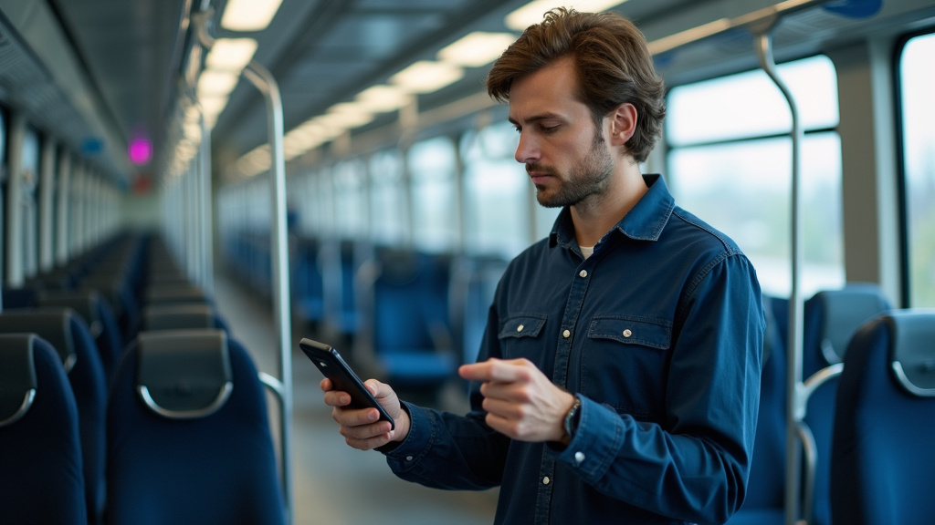 Technicien en train d