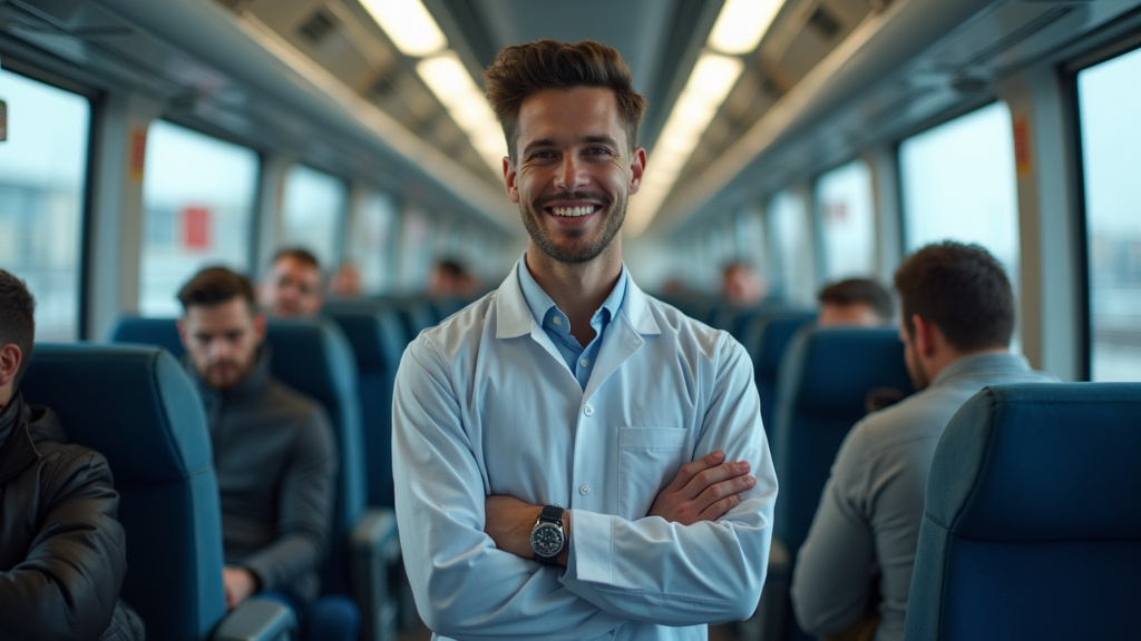 Technicien en train d