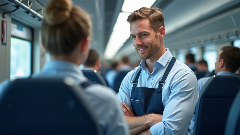 Technicien en train d