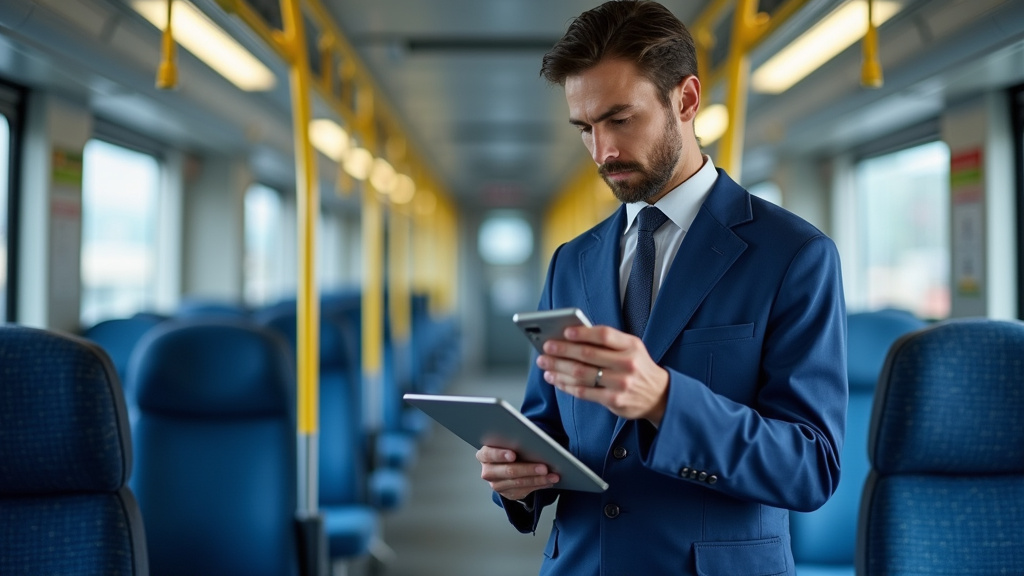 Technicien en train d