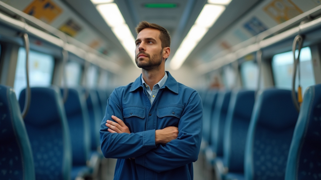 Technicien en train d