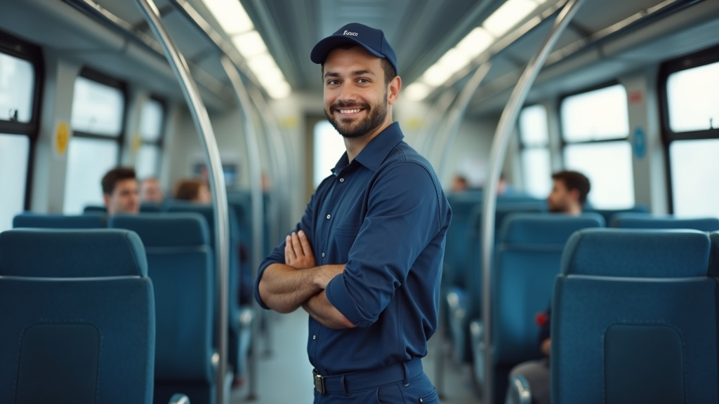 Technicien en train d