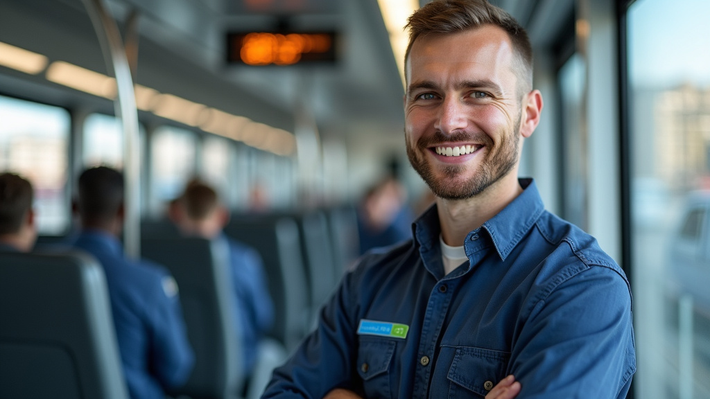 Technicien en train d