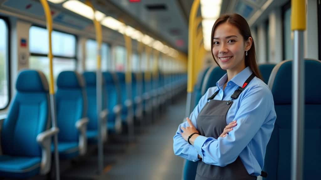 Technicien en train d