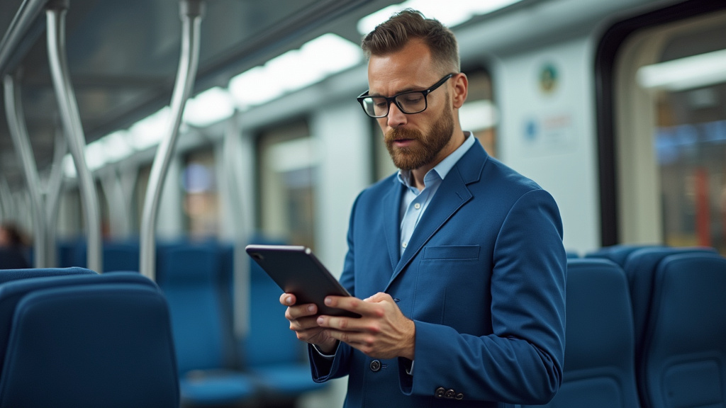 Technicien en train d