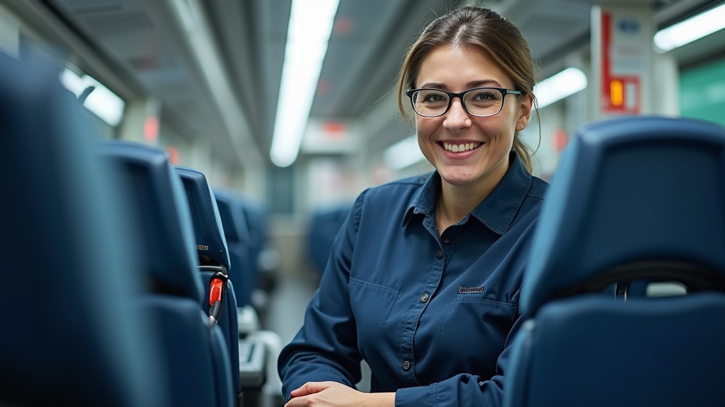 Technicien en train d