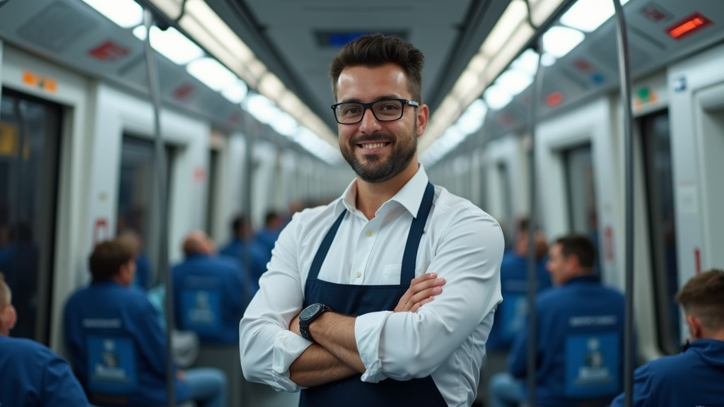 Technicien en train d