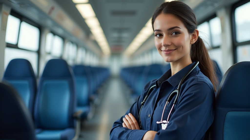 Technicien en train d