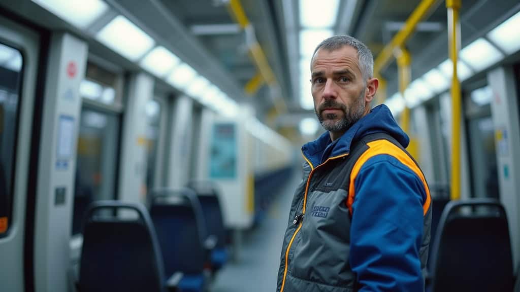 Technicien en train d