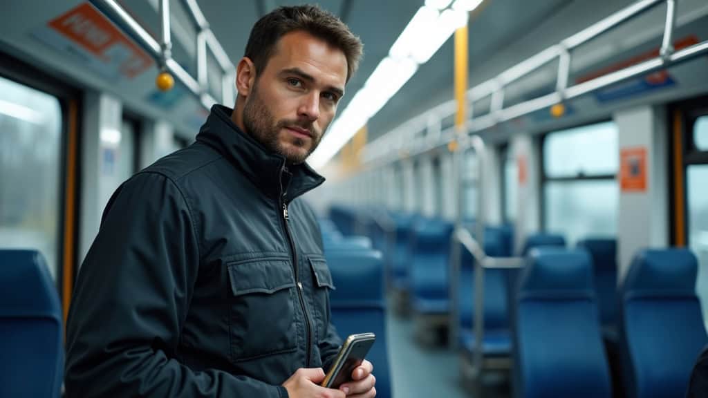 Technicien en train d