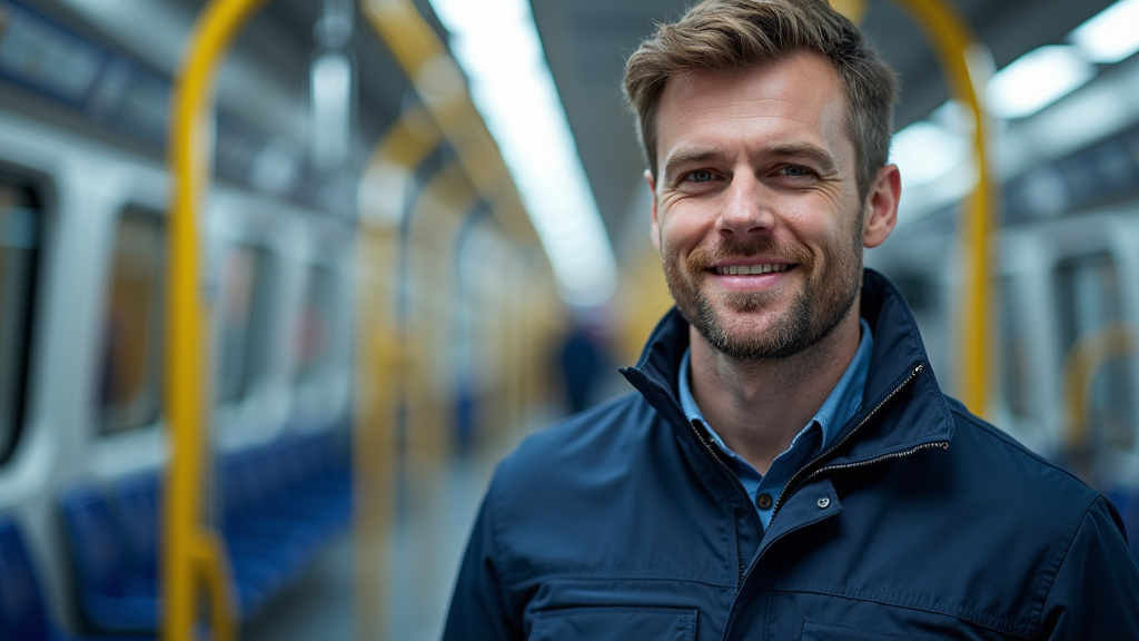 Technicien en train d