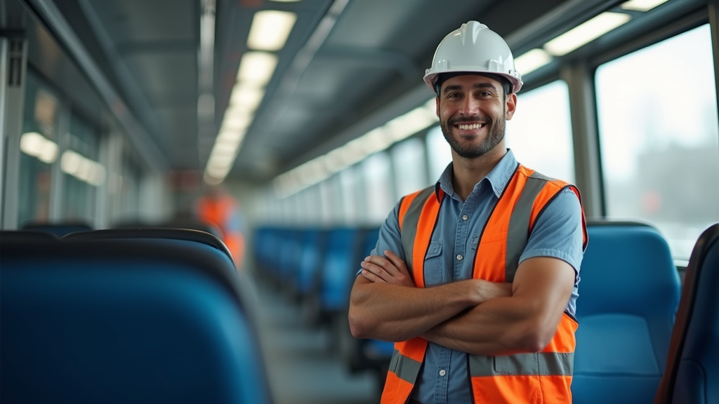 Technicien en train d