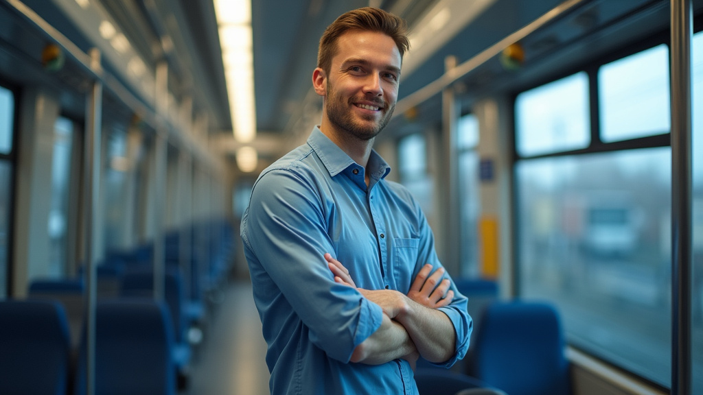 Technicien en train d