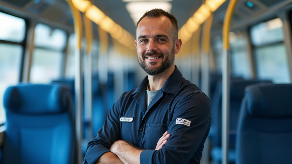 Technicien en train d