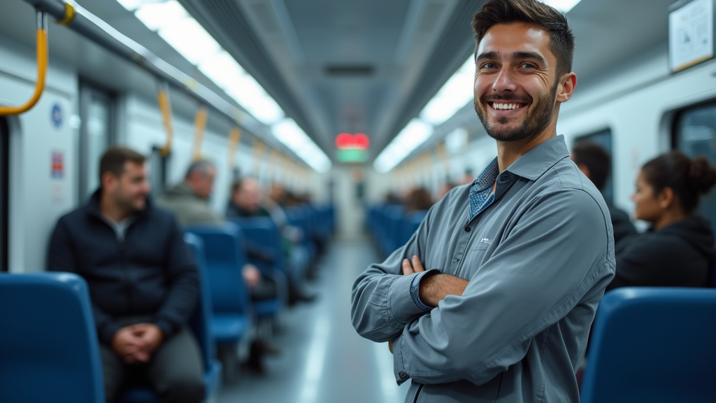 Technicien en train d