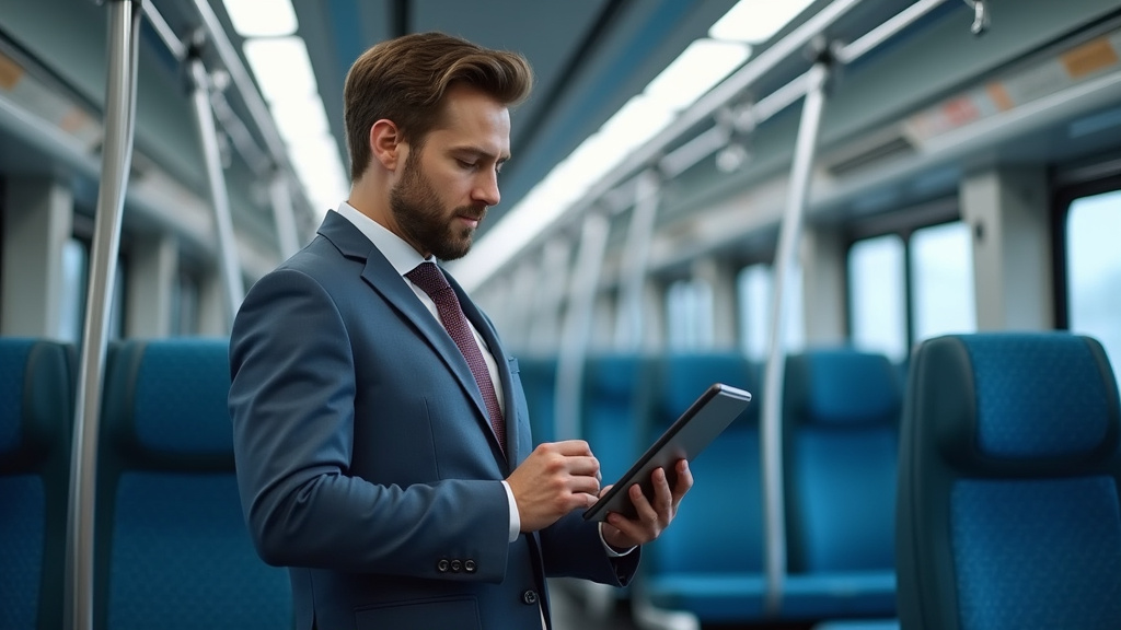 Technicien en train d